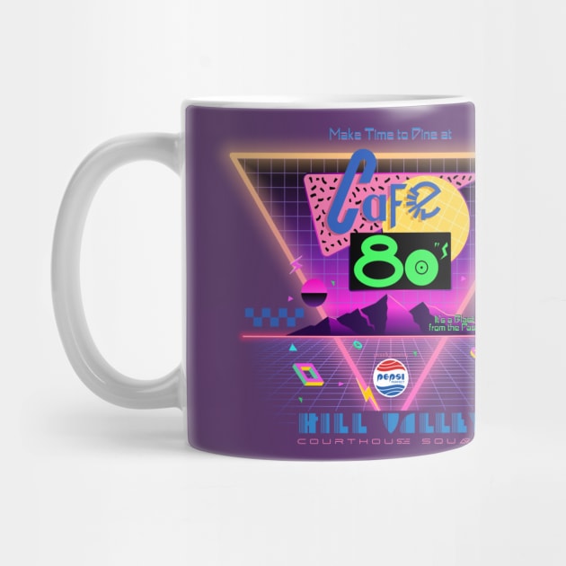 Back to the Future Cafe 80s Retro Shirt Design by Blake Dumesnil Designs